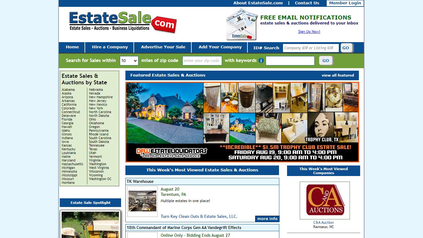 Estate Sales & Auctions
